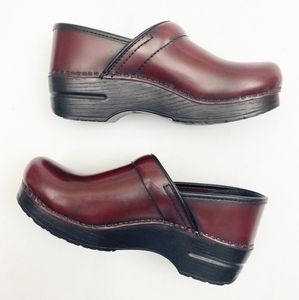 Dansko Professional Leather Cordovan Cabrio Clogs